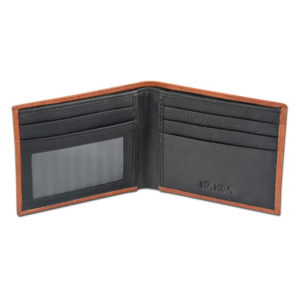 BourbonRFID - Polynesian tattoo bifold wallet - Art: "Manu" by Eugene Ta'ase - NĀ KOA