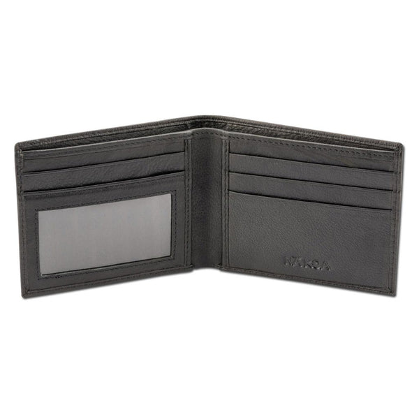 SkyBlueRFID - Polynesian tattoo bifold wallet - Art: "Manu" by Eugene Ta'ase - NĀ KOA