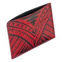 RedRFID - Polynesian tattoo card holder - Art: "Weka" by Kuaika Quenga - NĀ KOA