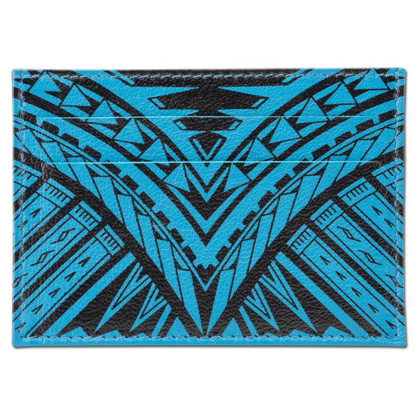 AquaRFID - KK24 - Polynesian tattoo card holder - Art: "Weka" by Kuaika Quenga - NĀ KOA