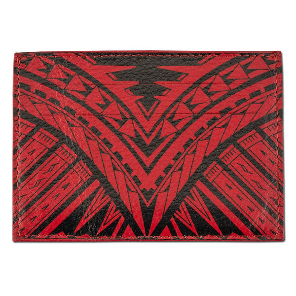 RedRFID - Polynesian tattoo card holder - Art: "Weka" by Kuaika Quenga - NĀ KOA