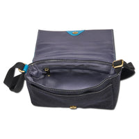 KP21 A - Polynesian Tattoo Crossbody Purse - Art: "Kaulele" by Megan Jones, Color: Aqua Blue - NĀ KOA