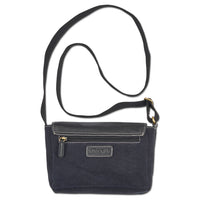 KP21 BW - Polynesian Tattoo Crossbody Purse - Art: "Kaulele" by Megan Jones, Color: Black/Silver - NĀ KOA