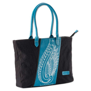 KX21BB - Polynesian Tote bag with Tribal Tattoo - Design: Kaulele by Megan Jones - NĀ KOA