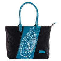 KX21BB - Polynesian Tote bag with Wings Tribal Tattoo - NĀ KOA