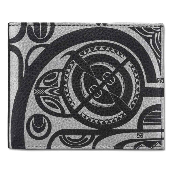 KM28 - SALE - Polynesian tribal tattoo wallet - Art: "Tiki" by Che Pilago - NĀ KOA