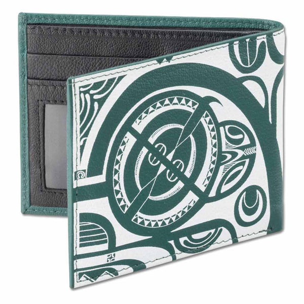 KM28 - SALE - Polynesian tribal tattoo wallet - Art: "Tiki" by Che Pilago - NĀ KOA