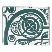 KM28 - SALE - Polynesian tribal tattoo wallet - Art: "Tiki" by Che Pilago - NĀ KOA