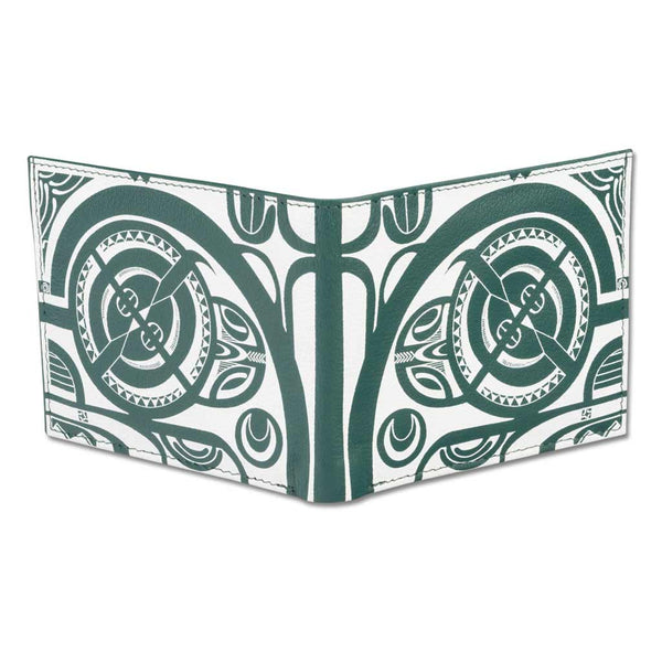KM28 - SALE - Polynesian tribal tattoo wallet - Art: "Tiki" by Che Pilago - NĀ KOA