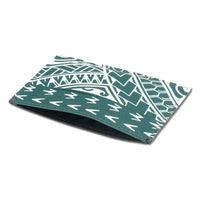 Green - KK22 - Samoan tattoo card holder - Art: "Hiku" by Eugene Ta'ase - NĀ KOA