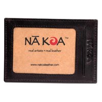 BlackwithSilver - KK22 - Samoan tattoo card holder - Art: "Hiku" by Eugene Ta'ase - NĀ KOA