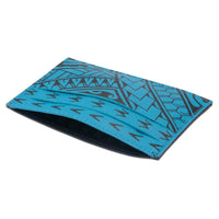 AquaBlue KK22 - Samoan tattoo card holder - Art: "Hiku" by Eugene Ta'ase - NĀ KOA