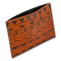 BourbonRFID - KK21 - Samoan tattoo card holder - Art: "Loa" by Eugene Ta'ase - NĀ KOA