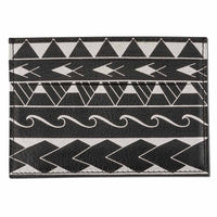 BlackwithSilverRFID - KK21 - Samoan tattoo card holder - Art: "Loa" by Eugene Ta'ase - NĀ KOA
