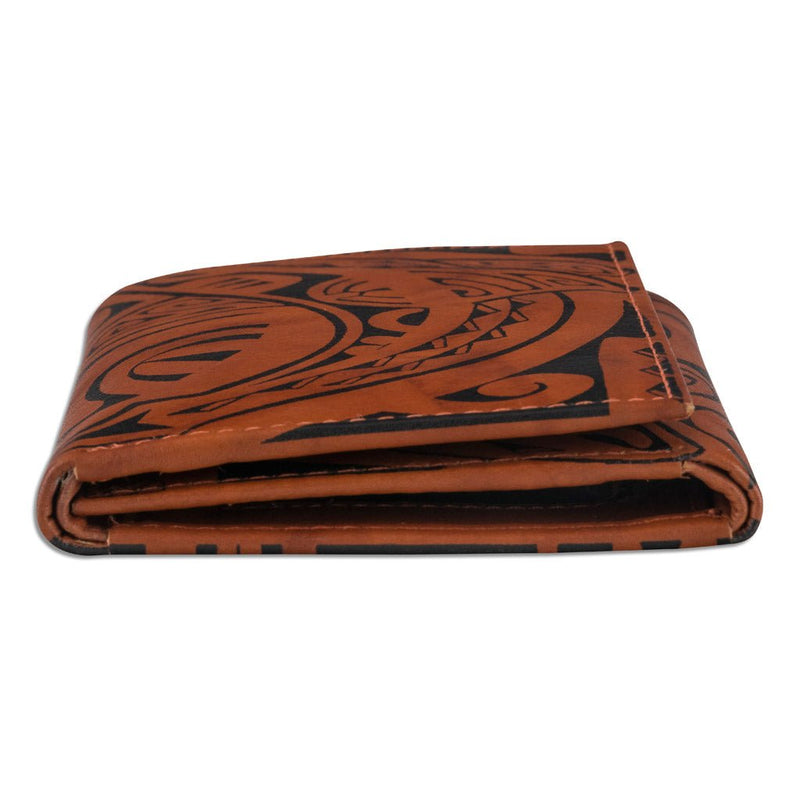 Bourbon - Tahitian shark tattoo trifold wallet - Art: 
