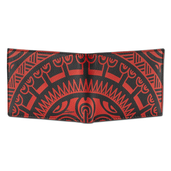 KM27 - French Polynesian tattoo wallet - Art: "Ta'aroa" by Sulu'ape Pili Mo'o - NĀ KOA