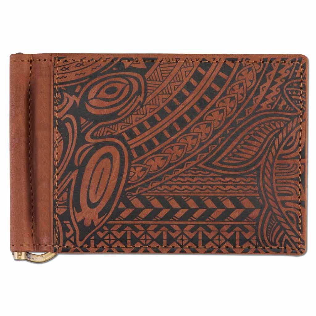 Hawaiian Money Clip Wallet - Art: 'Ohana by Samson Harp | NĀ KOA