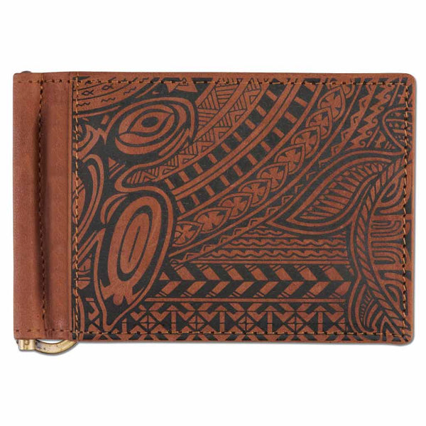 KS21 - Hawaiian Money Clip Wallet - Art: ‘Ohana by Samson Harp - NĀ KOA
