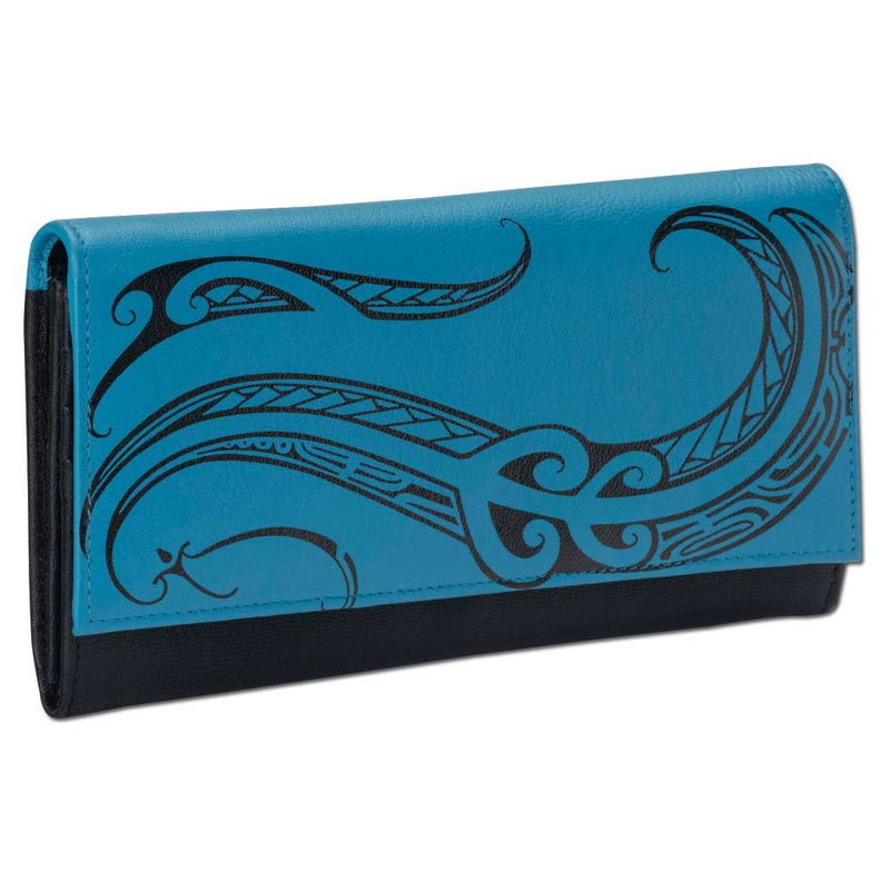 AquaBlueRFID - KW23 - Hawaiian tattoo clutch wallet - Art: 