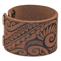 Cuff Bracelets >Hawaiian>Polynesian > Polynesian Tattoo - Hawaiian tattoo cuff - Art: "Ola" by Marlo Lualemana - NĀ KOA