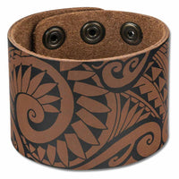 Cuff Bracelets >Hawaiian>Polynesian > Polynesian Tattoo - Hawaiian tattoo cuff - Art: "Ola" by Marlo Lualemana - NĀ KOA