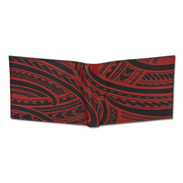 KM34 - Hawaiian tattoo wallet - Art: "Makani" by Kuaika Quenga - NĀ KOA