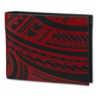 KM34 - Hawaiian tattoo wallet - Art: "Makani" by Kuaika Quenga - NĀ KOA