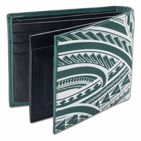 KM34 - Hawaiian tattoo wallet - Art: "Makani" by Kuaika Quenga - NĀ KOA