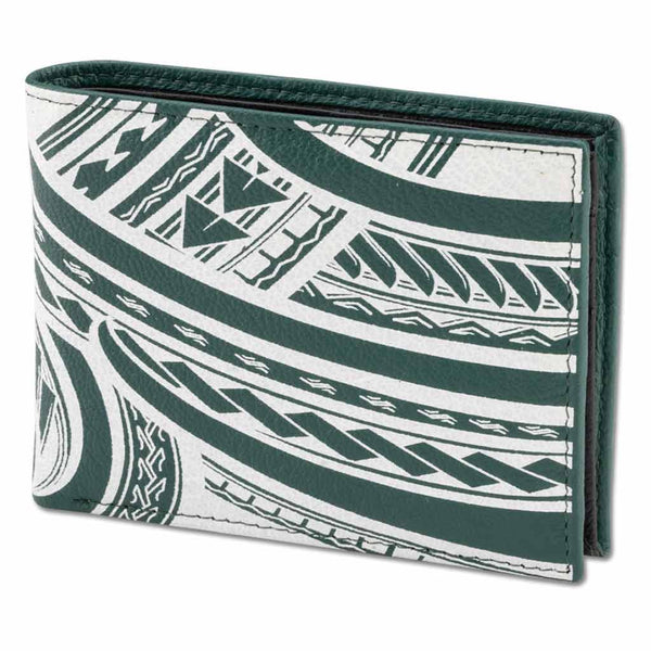 KM34 - Hawaiian tattoo wallet - Art: "Makani" by Kuaika Quenga - NĀ KOA