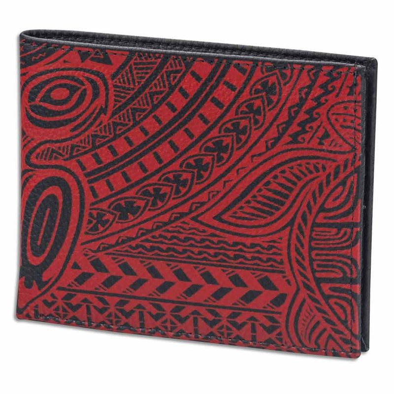 BlackwithRedRFID - KM26 - Hawaiian tattoo wallet - Art: 
