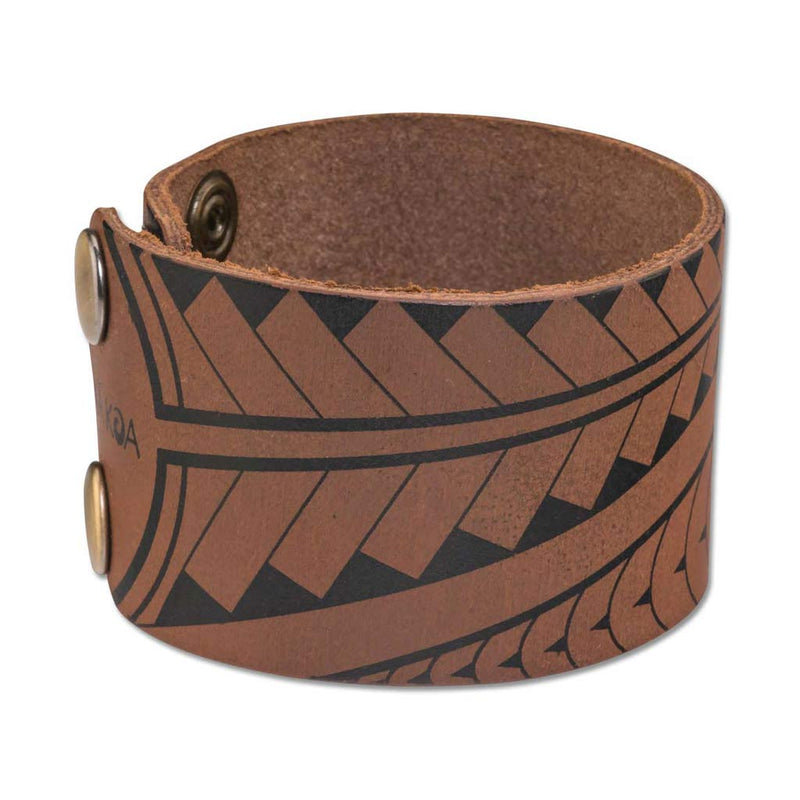 Cuff Bracelets >Hawaiian>Polynesian > Maori> Polynesian Tattoo - Maori tattoo cuff - SMALL wristsize - Design: 'Eleu by Katerina Mauri Moko - NĀ KOA