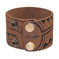 Cuff Bracelets >Hawaiian>Polynesian > Maori> Polynesian Tattoo - Maori tattoo cuff - SMALL wristsize - Design: 'Eleu by Katerina Mauri Moko - NĀ KOA