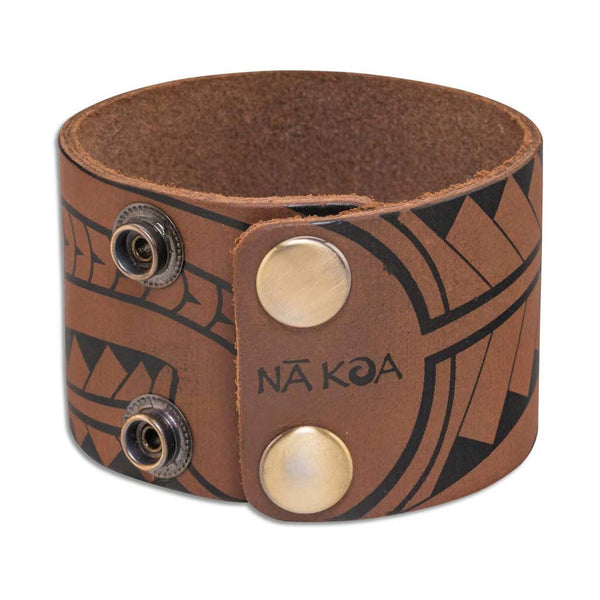 Cuff Bracelets >Hawaiian>Polynesian > Maori> Polynesian Tattoo - Maori tattoo cuff - SMALL wristsize - Design: 'Eleu by Katerina Mauri Moko - NĀ KOA