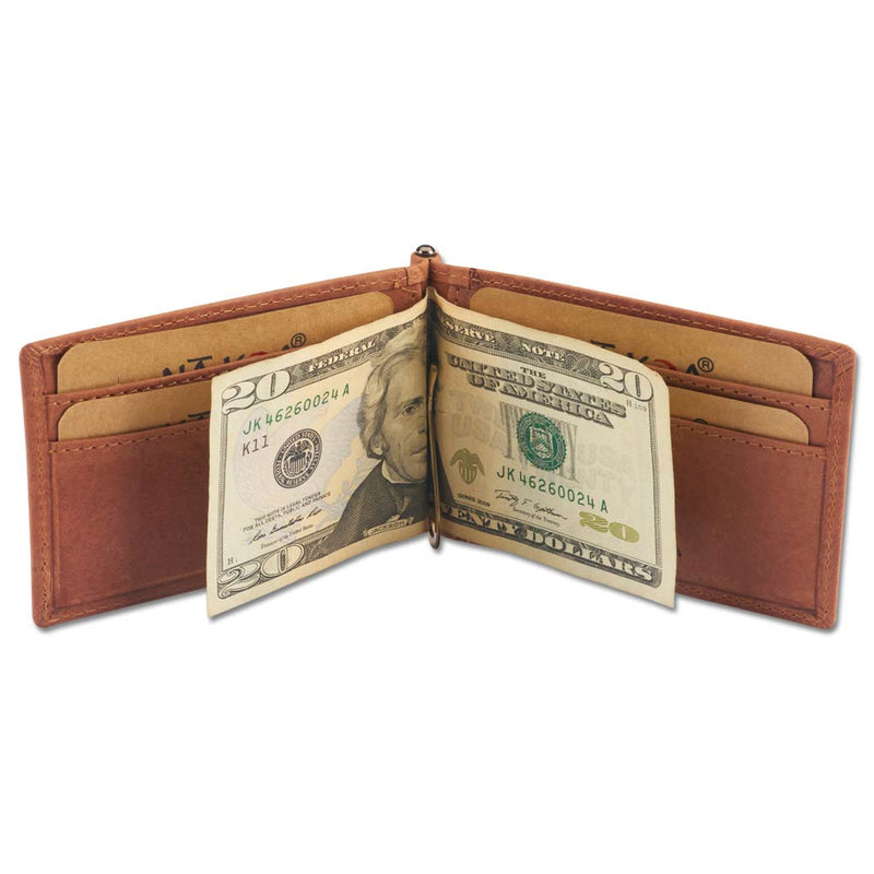 KS23 - Polynesian Money Clip Wallet - Art: Siapo by Tricia Allen - NĀ KOA
