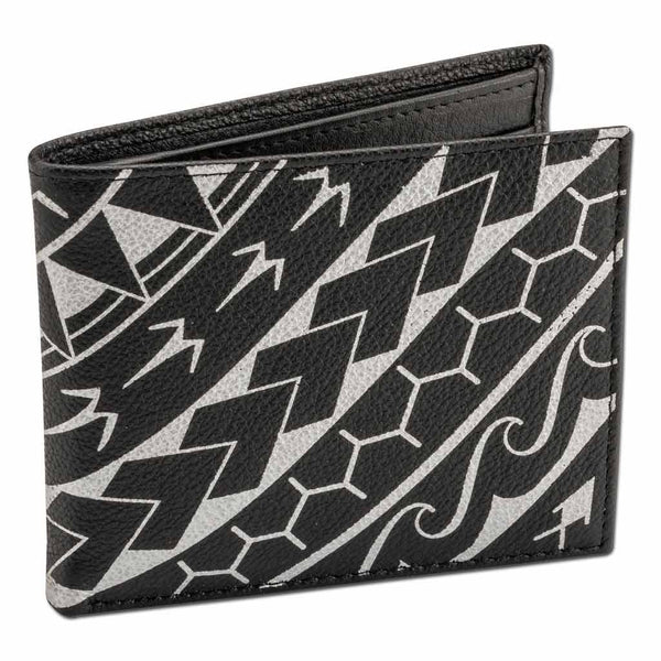 KM21 - Polynesian tattoo bifold wallet - Art: "Manu" by Eugene Ta'ase - NĀ KOA