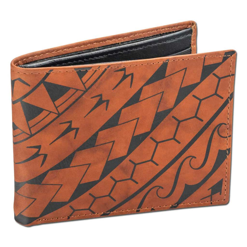 BourbonRFID - KM21 - Polynesian tattoo bifold wallet - Art: 