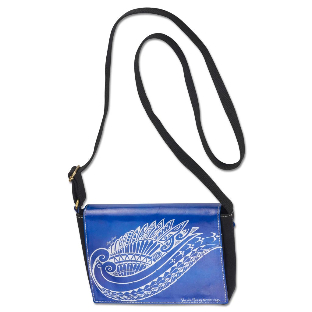 KP21 A - Polynesian Tattoo Crossbody Purse - Art: 