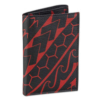 KT21 - Polynesian tattoo trifold wallet - Art: "Manu" by Eugene Ta'ase - NĀ KOA