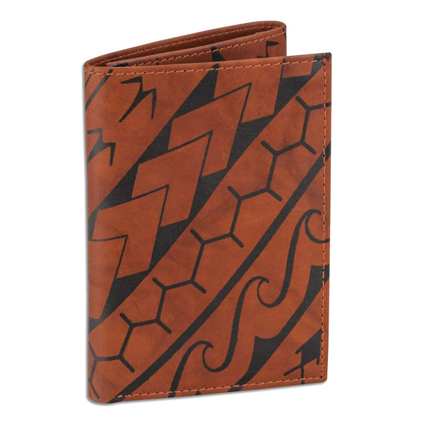 KT21 - Polynesian tattoo trifold wallet - Art: "Manu" by Eugene Ta'ase - NĀ KOA