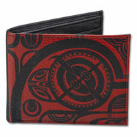 KM28 - Polynesian tribal tattoo wallet - Art: "Tiki" by Che Pilago - NĀ KOA