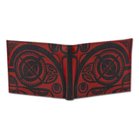 KM28 - Polynesian tribal tattoo wallet - Art: "Tiki" by Che Pilago - NĀ KOA