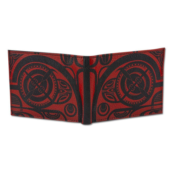 KM28 - Polynesian tribal tattoo wallet - Art: "Tiki" by Che Pilago - NĀ KOA