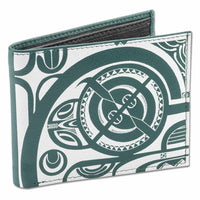 KM28 - Polynesian tribal tattoo wallet - Art: "Tiki" by Che Pilago - NĀ KOA