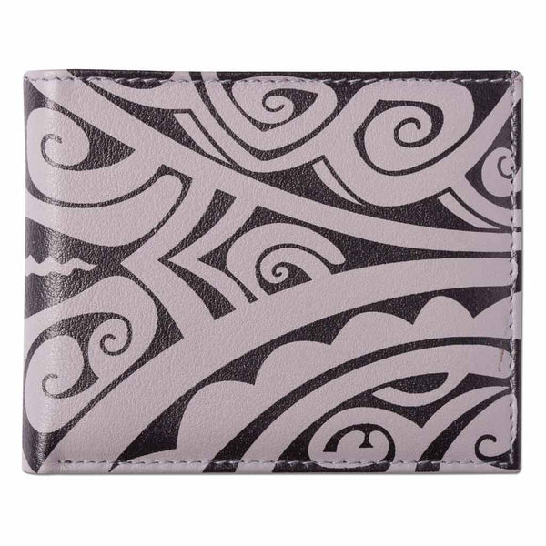 KM23 SALE - SALE- Tribal tattoo bifold wallet - Art: "Pau" by Xavier Saint Amand - NĀ KOA