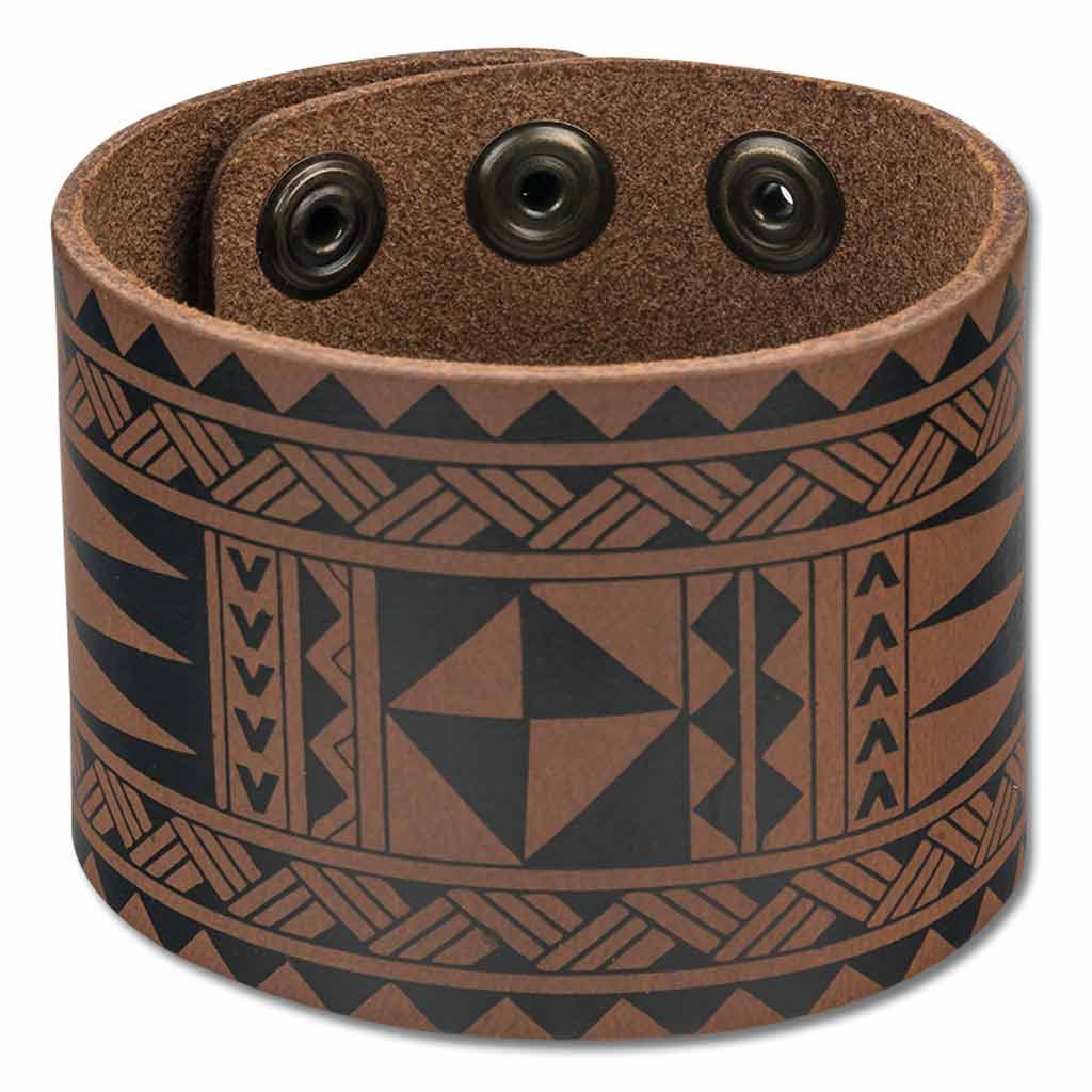 Cuff bracelet > Hawaiian > Samoan > Polynesian tattoo > - Samoan and Tongan tattoo cuff - Art: 
