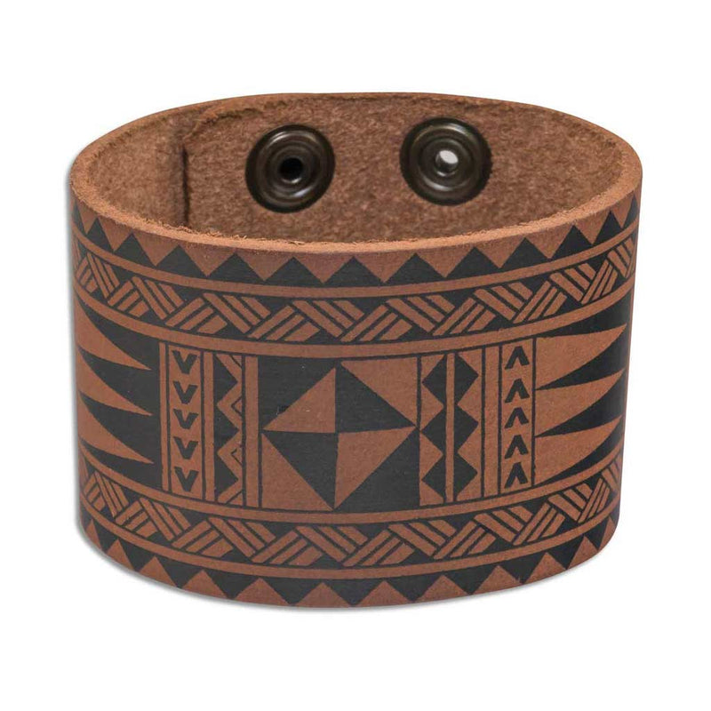 Cuff bracelet > Hawaiian > Samoan > Polynesian tattoo > - Samoan and Tongan tattoo cuff - SMALL wrist - Art: 