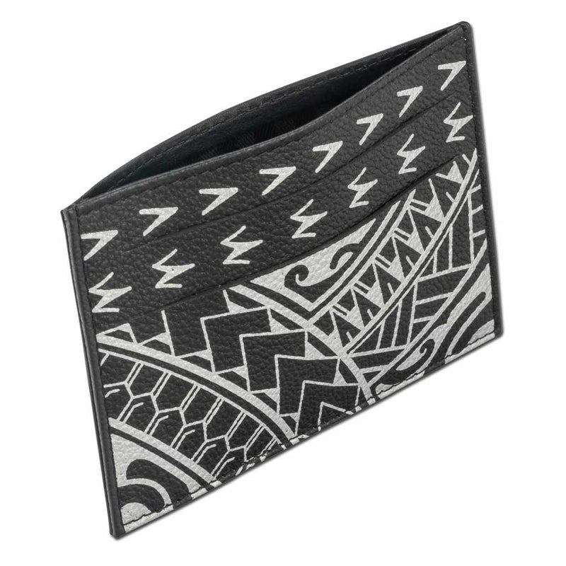 BlackwithSilver - KK22 - Samoan tattoo card holder - Art: 